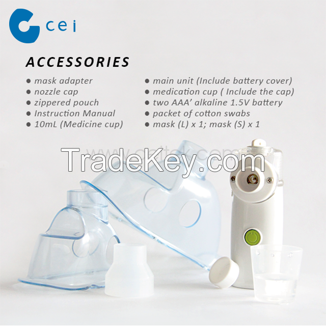 Respiratory Protection Portable Mesh Nebulizer Portable Inhaler Machine Medical Health Physical Therapy Supplies