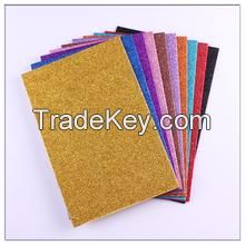 environmental friendly eva glitter foam sheets adhesive glitter eva foam