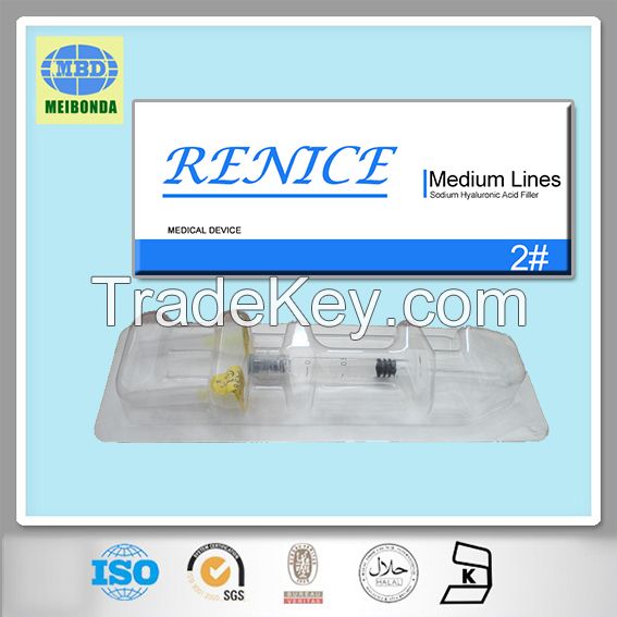 CE   High Quality  Hyaluronic Acid Gel Cosmetic Injection Filler