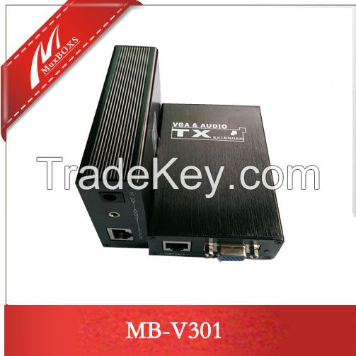 VGA and stereo audio extender up to 1, 000ft with local output