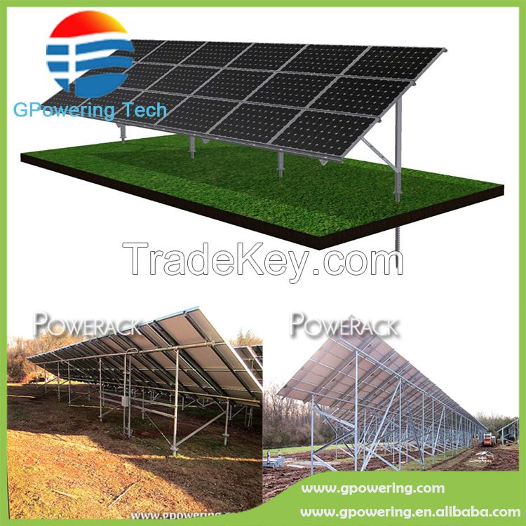 solar ground mounting system, GP-GSM ground screw mount racking