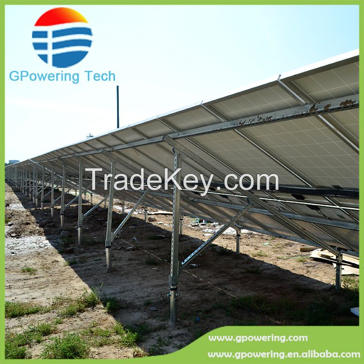 solar ground mounting system, GP-GSM ground screw mount racking