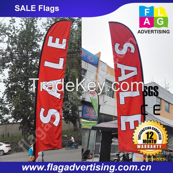 Fast delivery NO MOQ Custom Outdoor Advertising Beach Flag Banner,Teardrop Flag