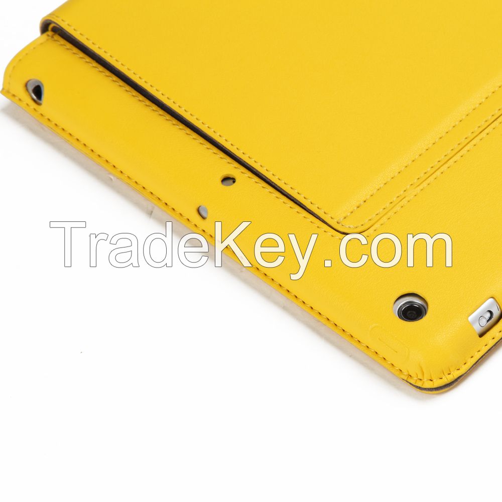 Royal Cat Ipad air Genuine Leather Case (Yellow)