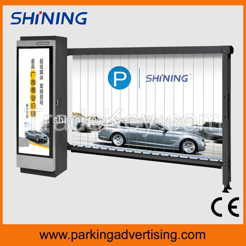 New media parking advertising barrier