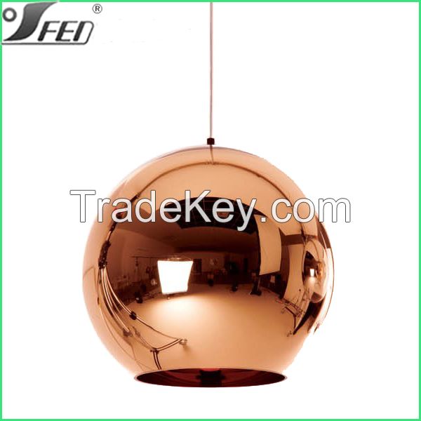  2015 Tom Dixon Copper shade pendant lighting