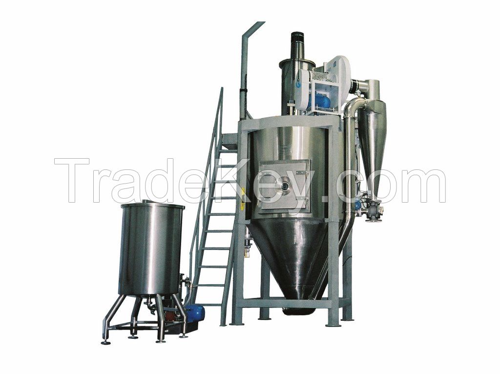 Spray drying machine