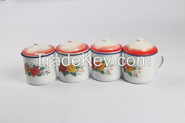 Promotion enamel mug coffee cup enamelware in Africa