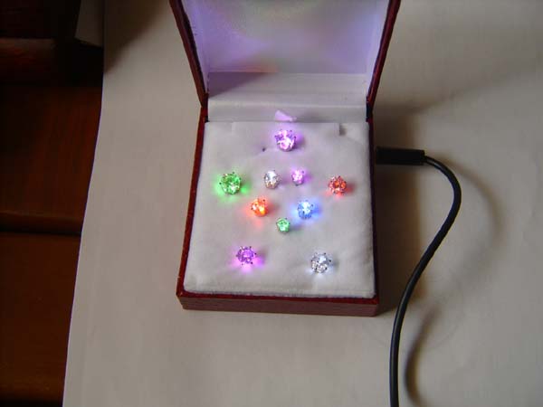 led earring display