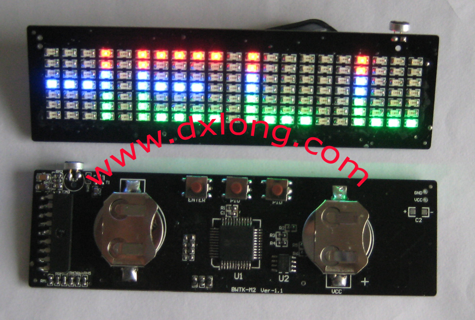 music badge / equalizer buckle /led music badge