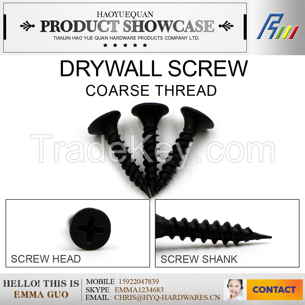 C1022 black/grey bugle philips drywall screw from china manufacturer