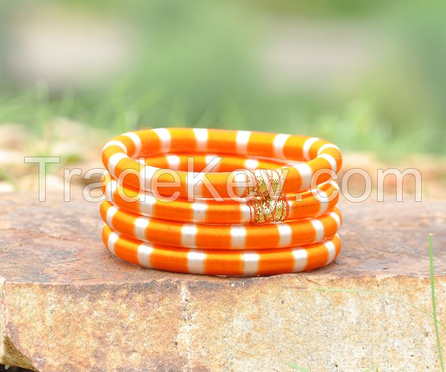 Silk Bangles, Thread Bangles at Wholesale