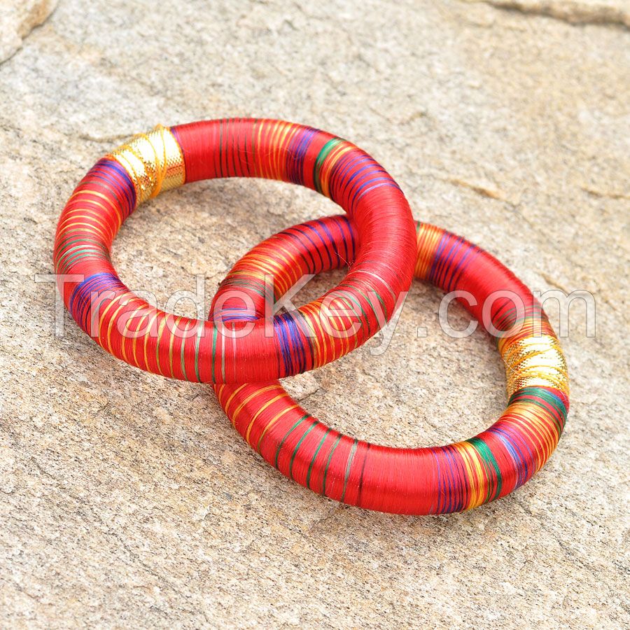 Silk Bangles, Thread Bangles at Wholesale