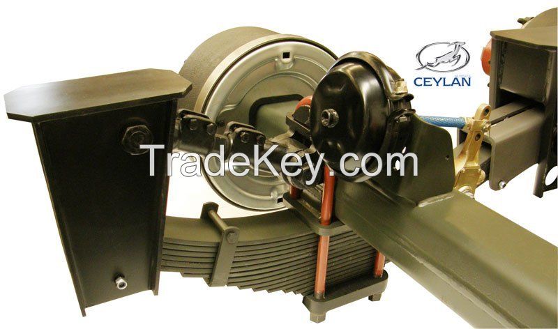 TRAILER MECHANICAL LEAF SPRING SUSPENSION AXLE SETS