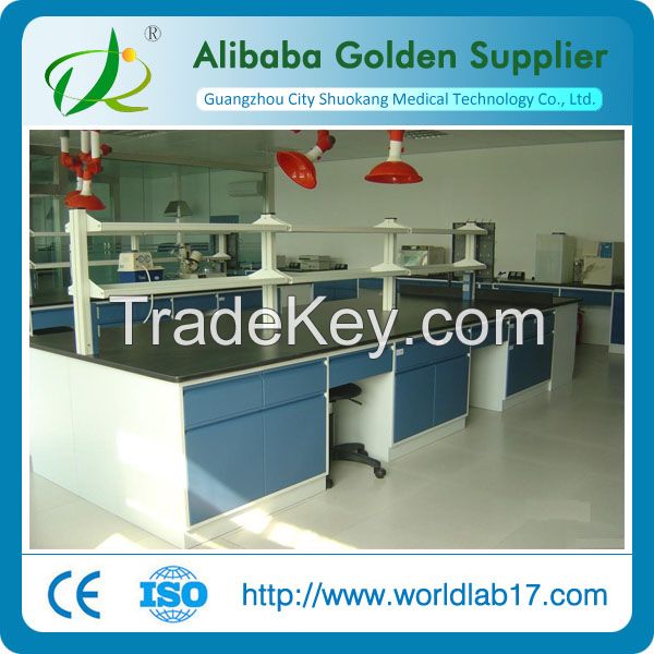 Lab Furniture/All steel laboratory central bench/Steel lab central table