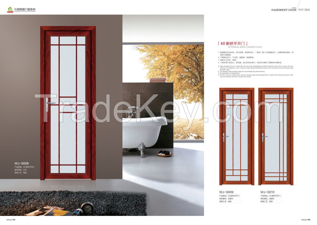 thermal break aluminum swing doors