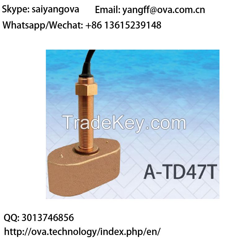 1.2KW High Power Fish Finder Bronze Ultrasonic Transducer TD47T