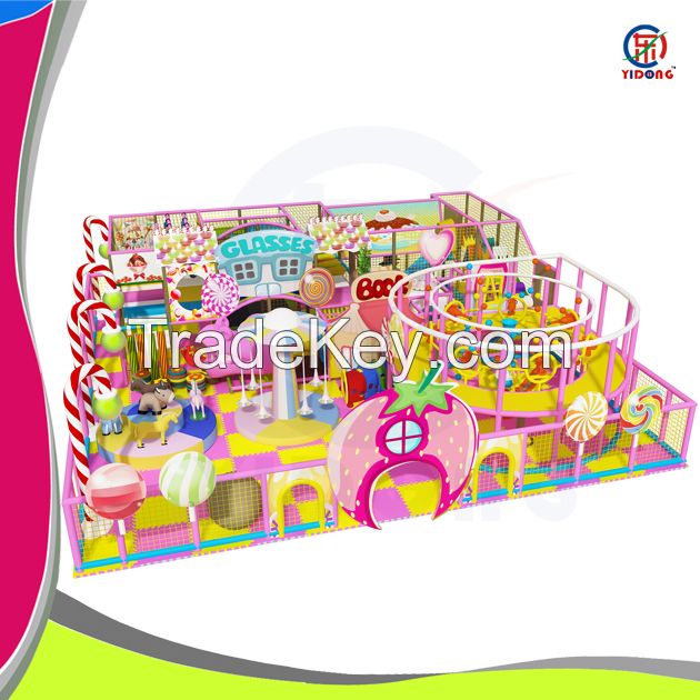 2015 New mini math pink fruit theme indoor playground equipment