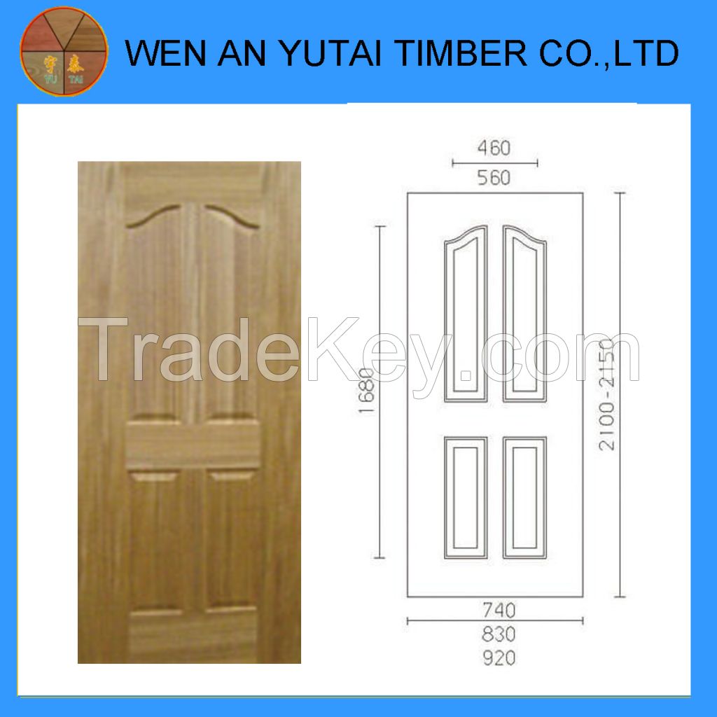 hdf natural veneer moulded door skin