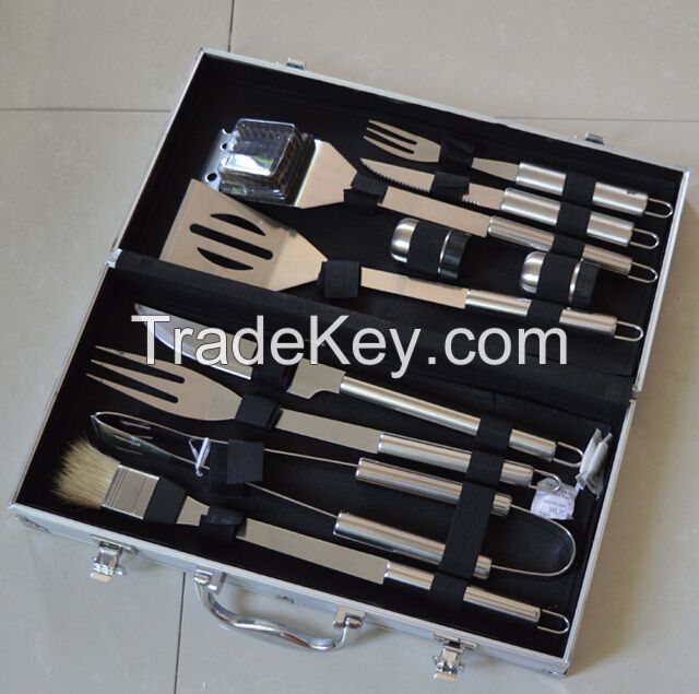 Aluminum box 10 barbecure set suit