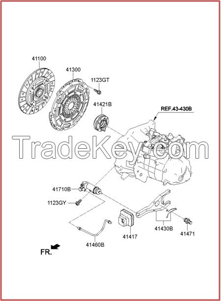 DISC ASSY CLUTCH, COVER ASSY