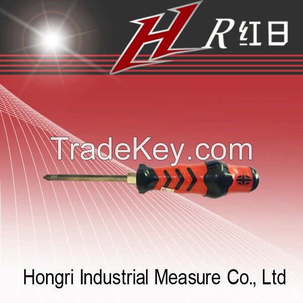 customize logo print plastic and rubber handle screwdriver set