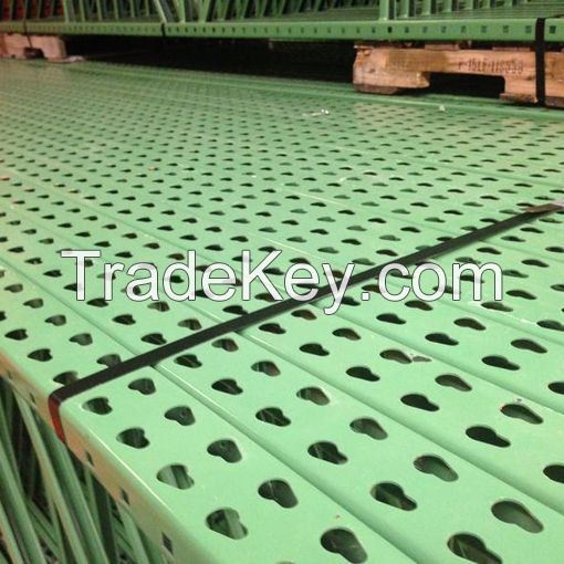 steel teardrop pallet racking