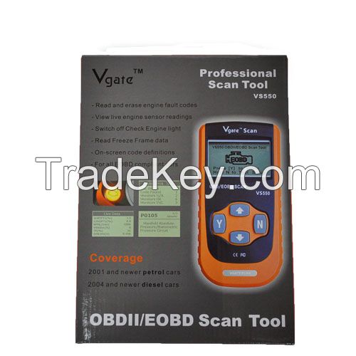 2015 Hot Selling!!! Professional Vgate VS550  OBD/EOBD Scan Tool Best Price Now!! 