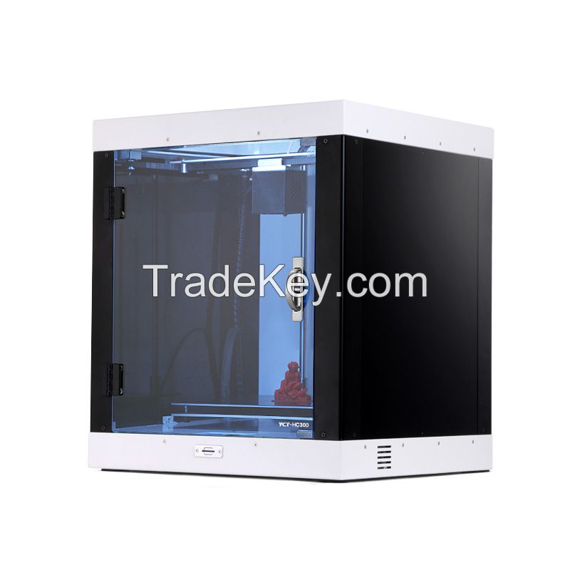 High Precision large size YCT-HC300 3D printer 300*250*300mm 0.05mm Layer Thickness Single Extruder 2016 new