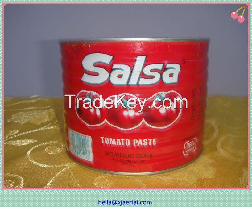 high quality canned tomato paste/tomato sauce/tomato ketchup xinjiang factory price