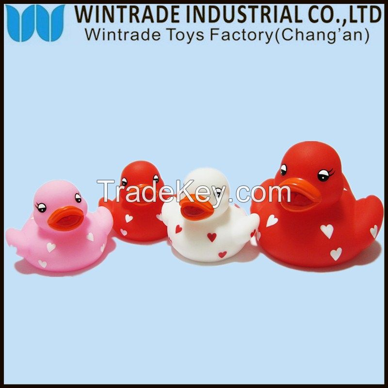 LED rubber flashing bath duck toy