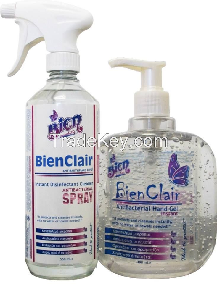 Antibacterial Hand Gel and Spray