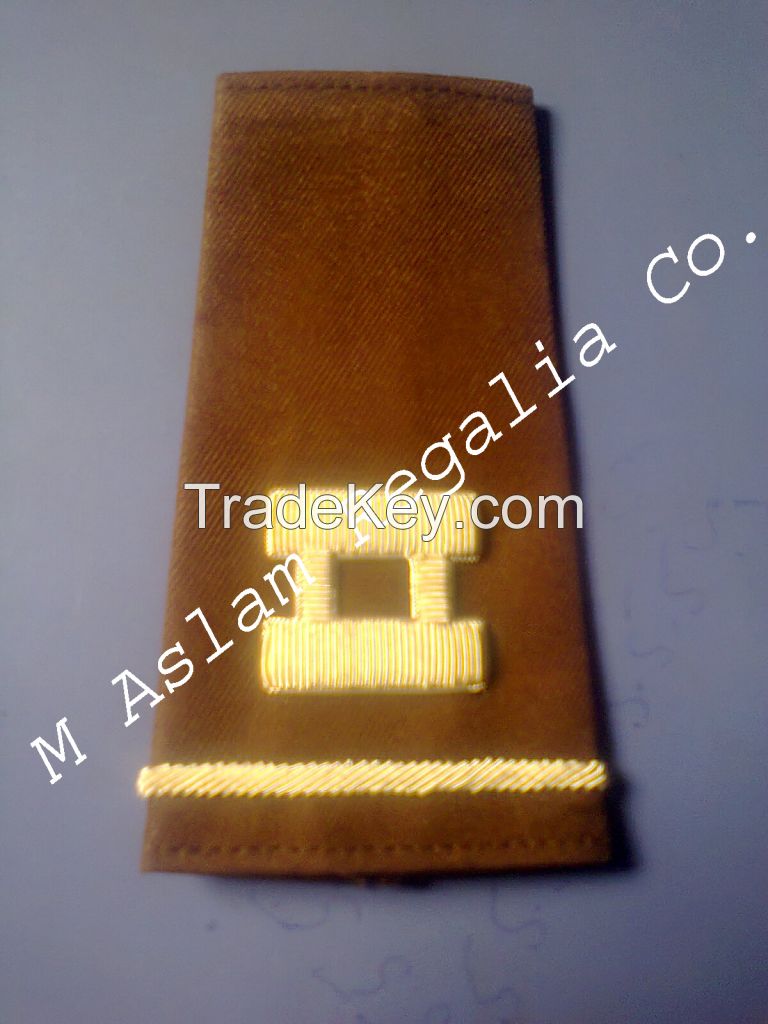 Hand Embroidery Military Shoulder