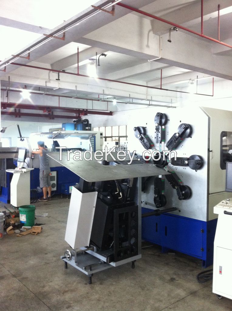 HYD 16 axis Multi functional spring machine and the wire forming compu
