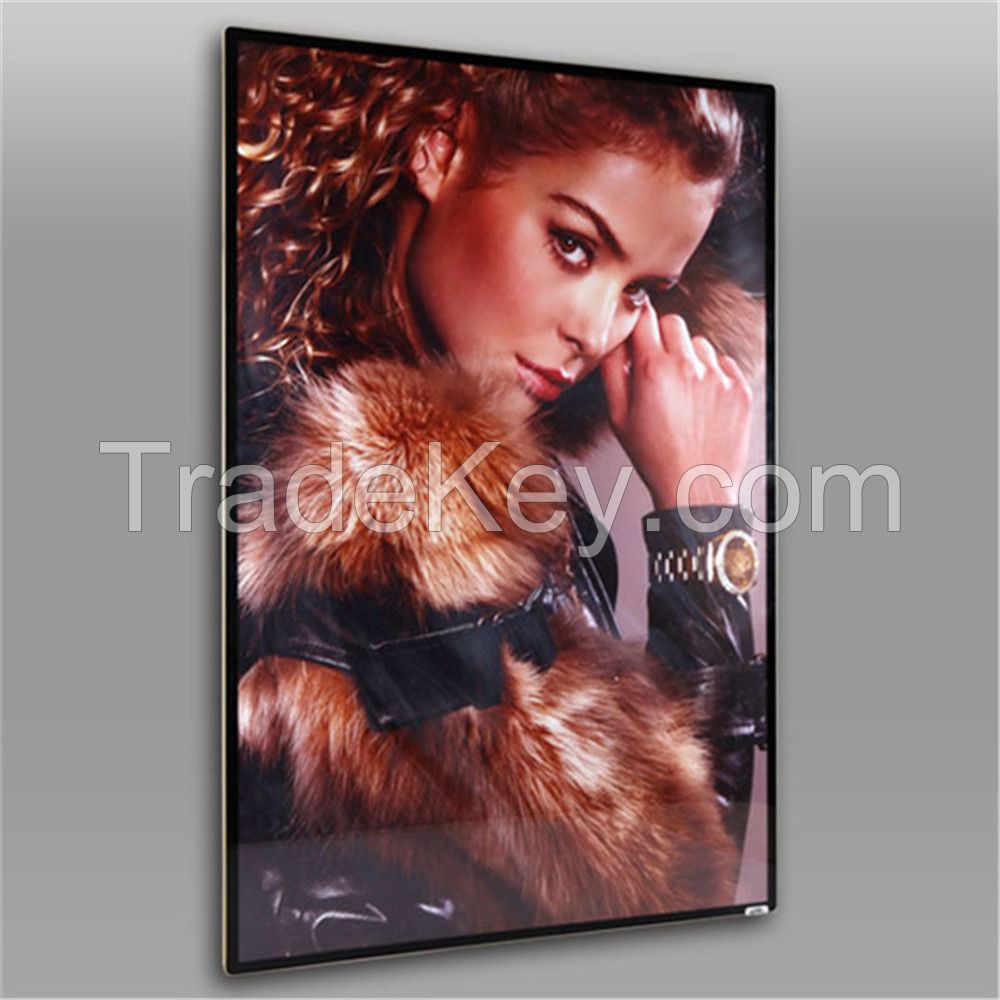 600*800mm Wall mounted Aluminum LED picture frame supplier