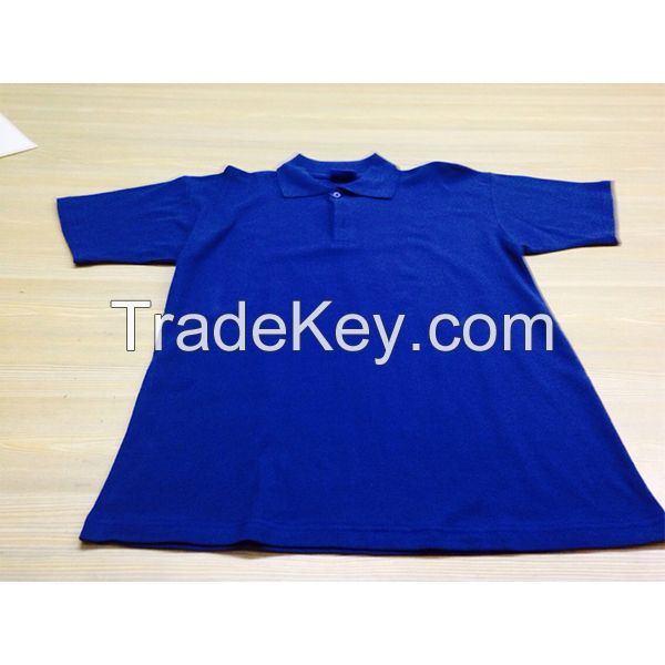 Custom made cotton fabric polo shirts