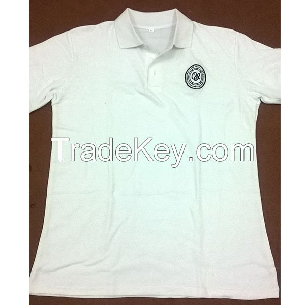 Custom made cotton fabric polo shirts