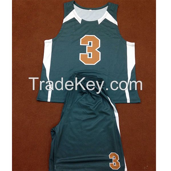 100% polyester dri fit fabric basketball uniform.