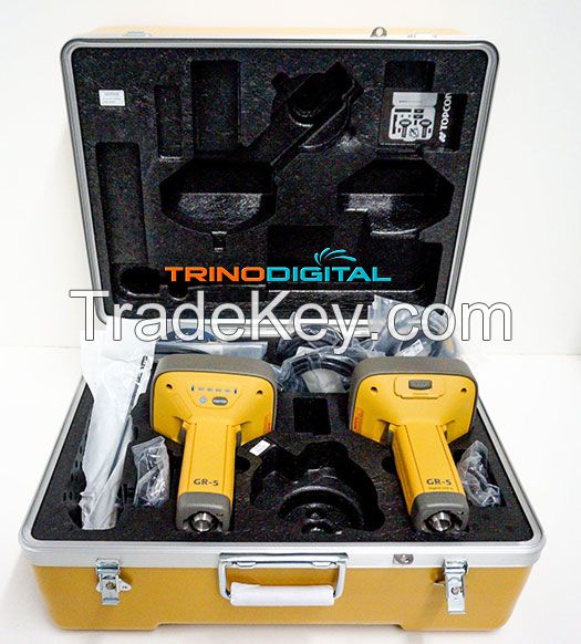 Topcon GR-5 GPS Dual Digtal UHFII Base & Rover RTK