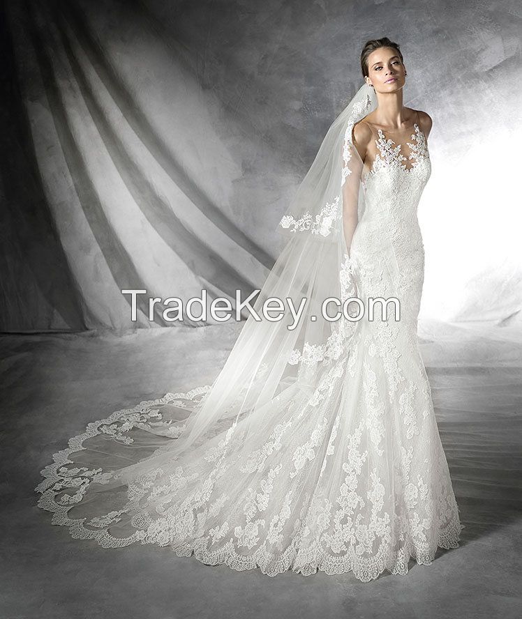 2016 Mermaid Lace Wedding Dress S052