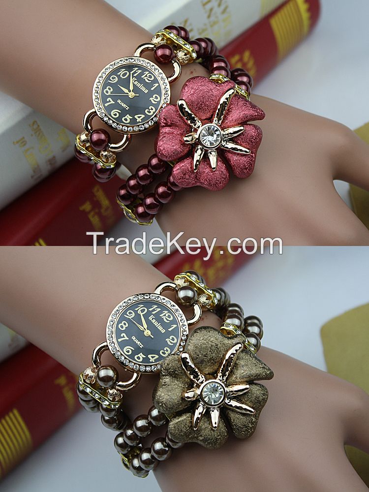 Women Pearl Wrist Watches