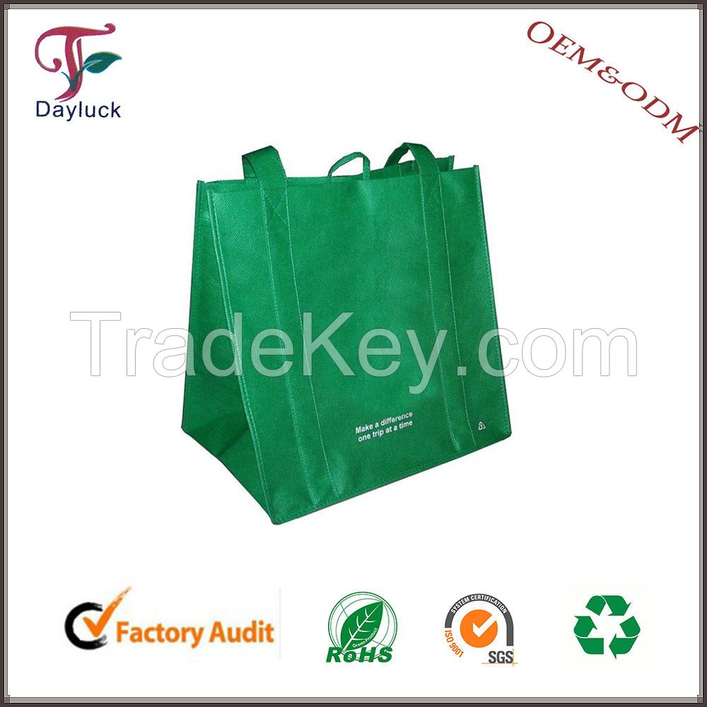 Folding fabric different color plastic shopping bag