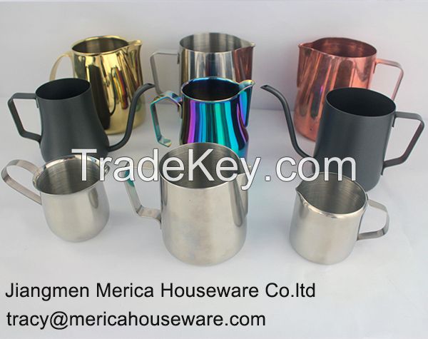 stainless steel milk pitcher coffee cup latte art cup milk jug