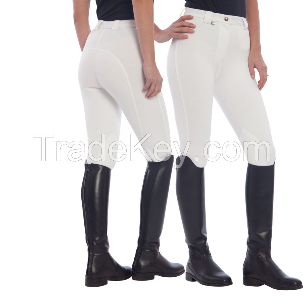 Ladies Knitted Jodhpurs White