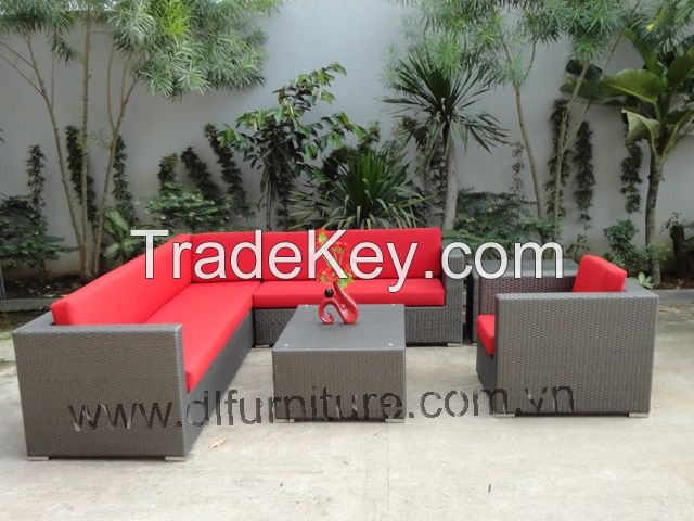 Poly rattan furniture