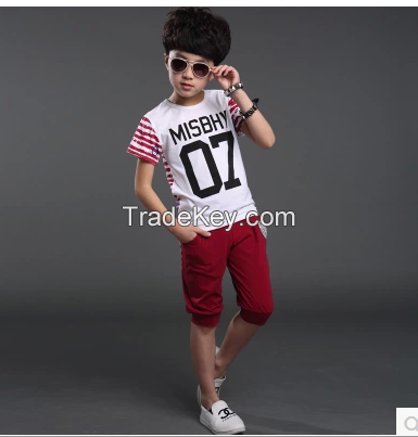 Virgin suit the new children's wear summer 2015 han edition fashion bo