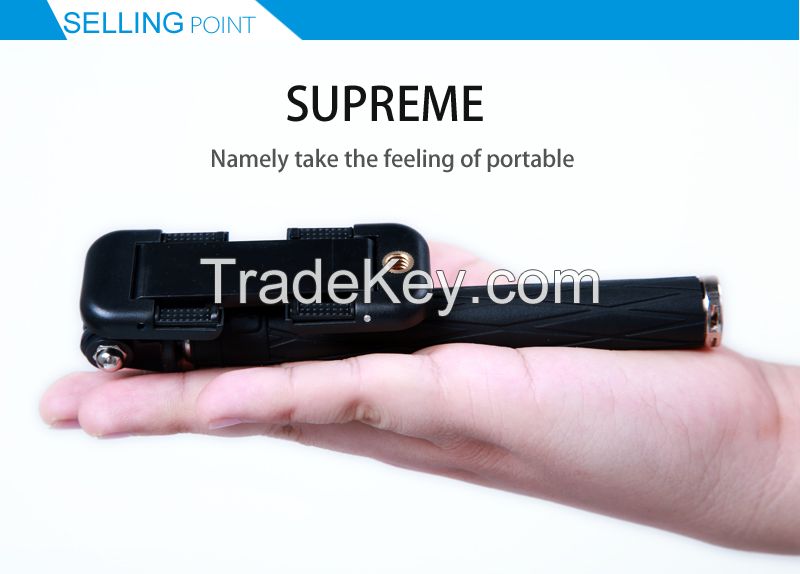 Supreme mini wired selfie stick, cable take pole selfie stick