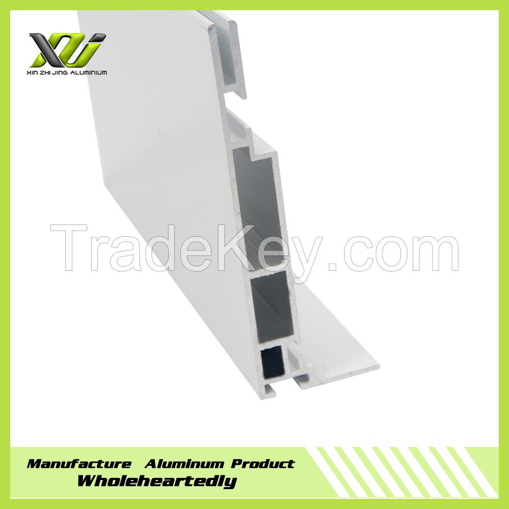 White powder coated aluminum profile for advertising frameless frame