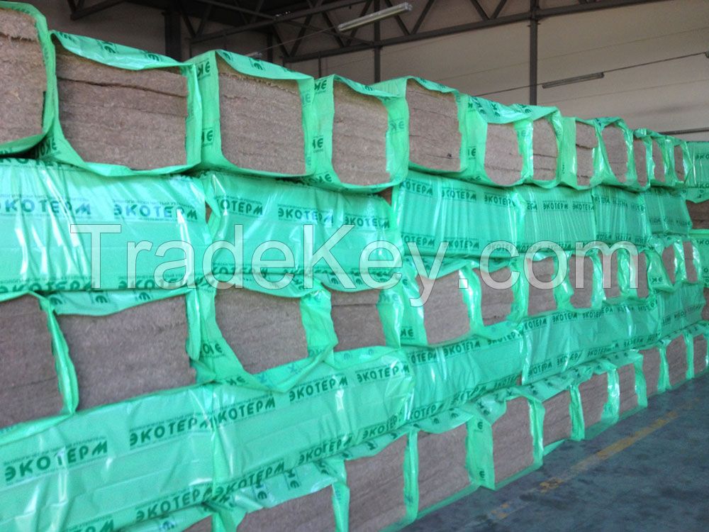 Flax insulation mat