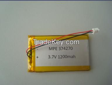 374270 3.7V 1200mah smart phone cellphone battery tablet battery digital camera battery